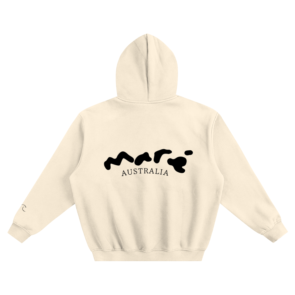 black marè fleeced hoodie
