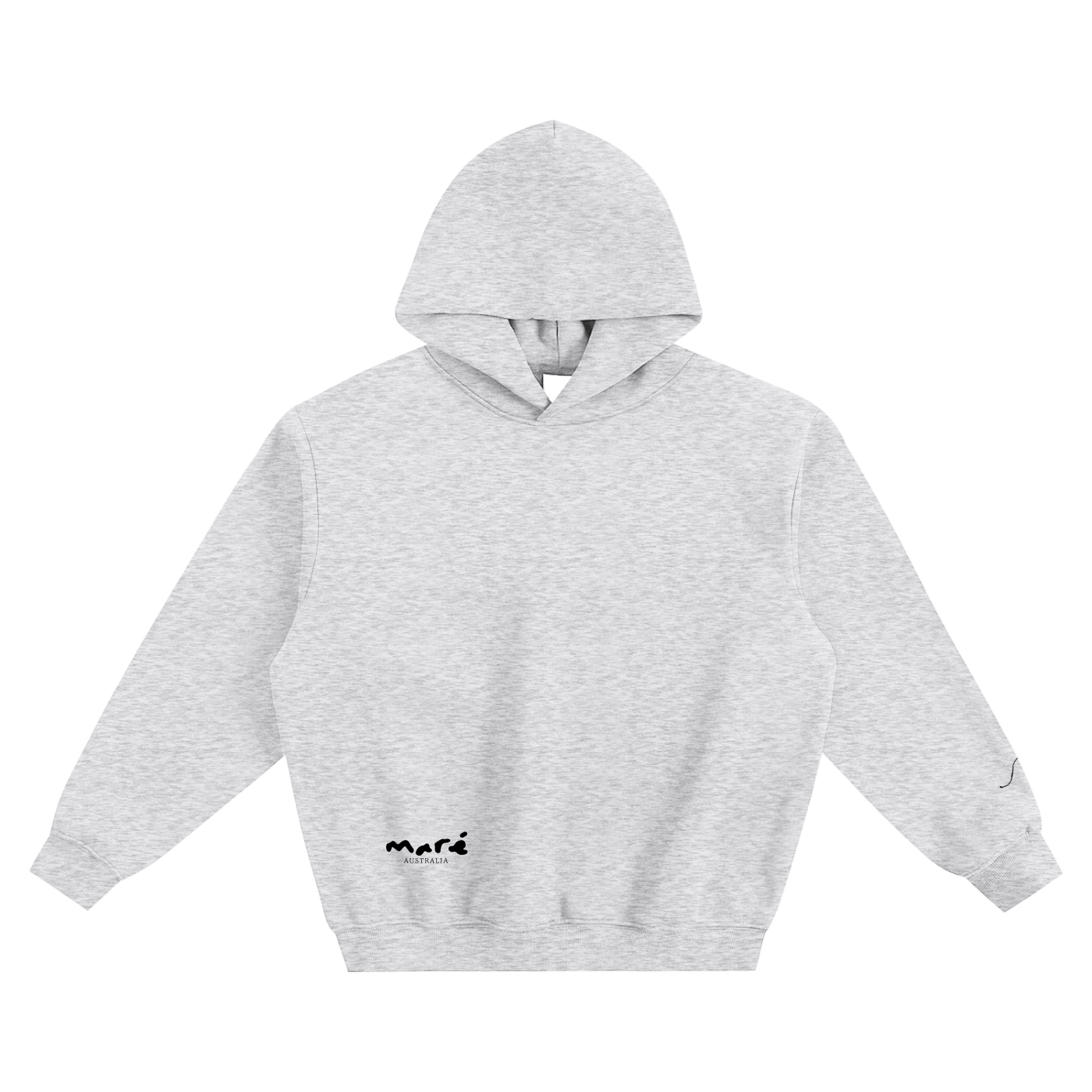 black marè fleeced hoodie