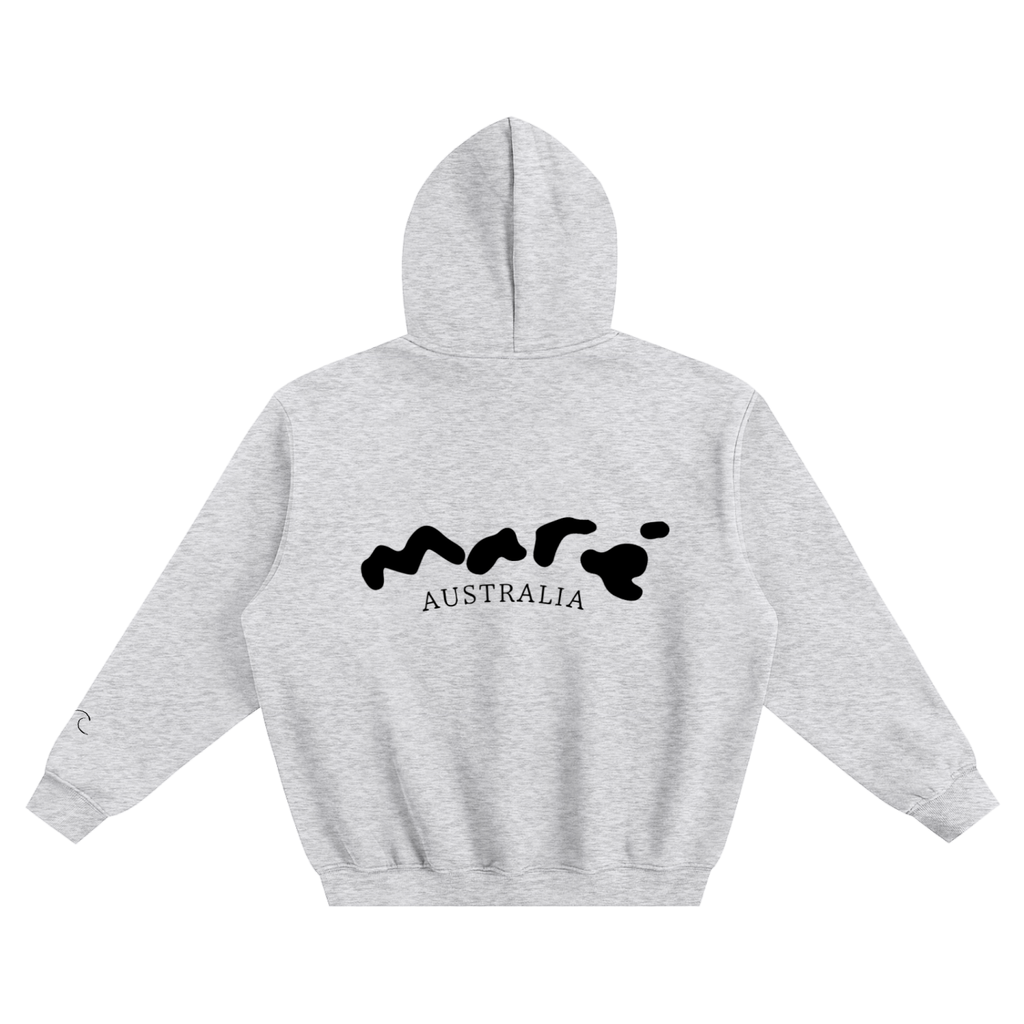 black marè fleeced hoodie