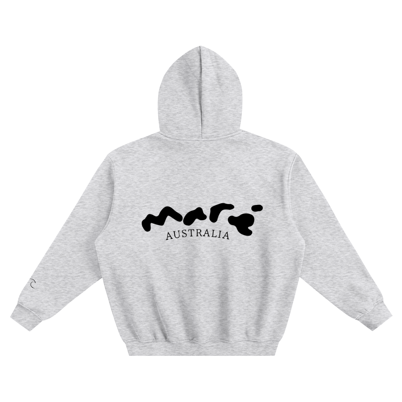 black marè fleeced hoodie