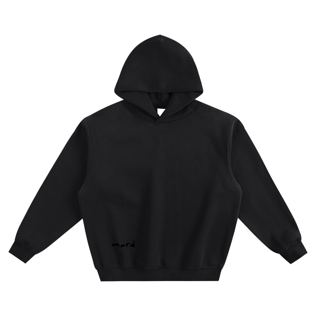 black marè fleeced hoodie